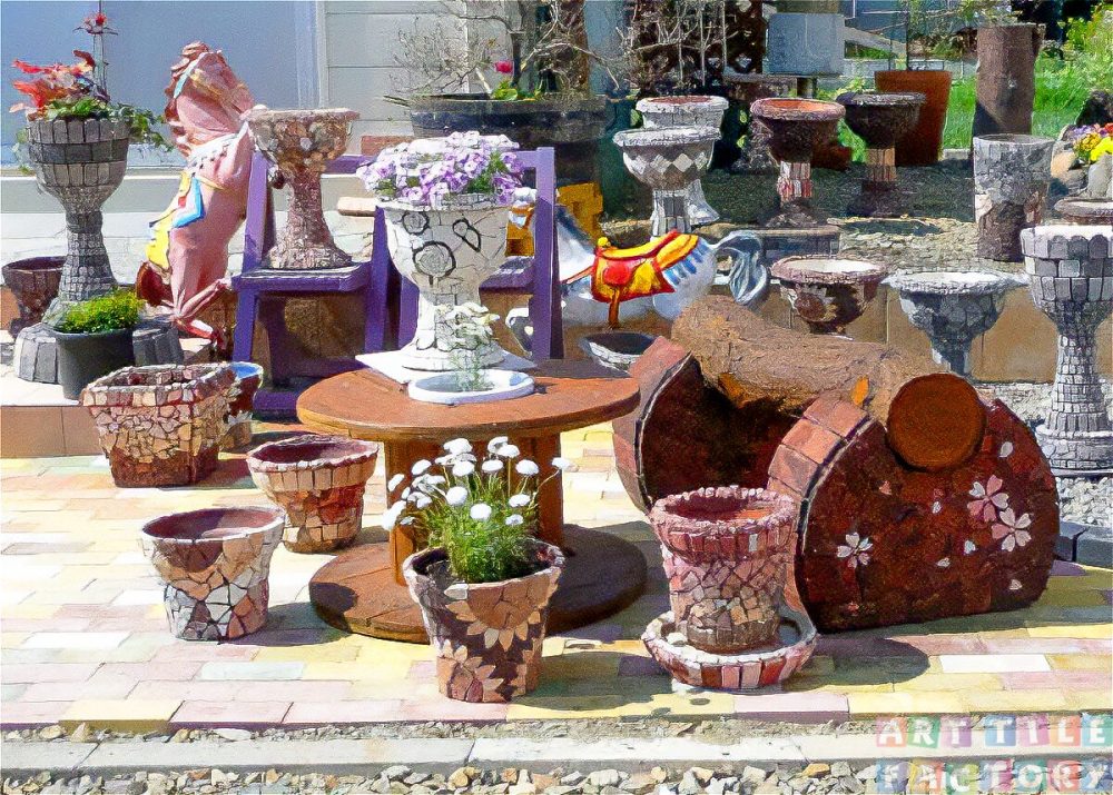 植木鉢モザイク